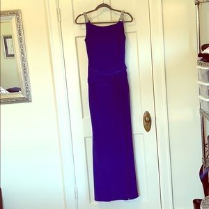 Ralph Lauren Evening bright blue embellished gown